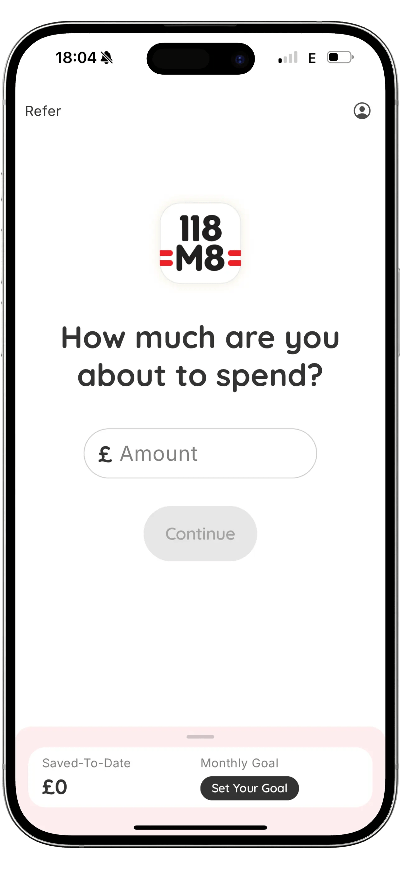 118M8 app screenshot 1, portrait iPhone